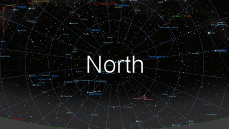View/download sky chart north image