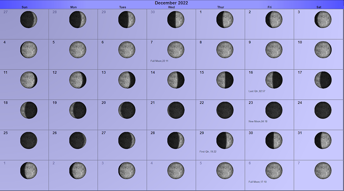 Moon Calendar